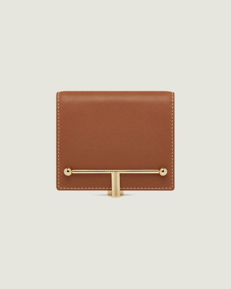 Melville Street Wallet Strathberry Wallets Chestnut With Vanilla Stitch Women - Image 2