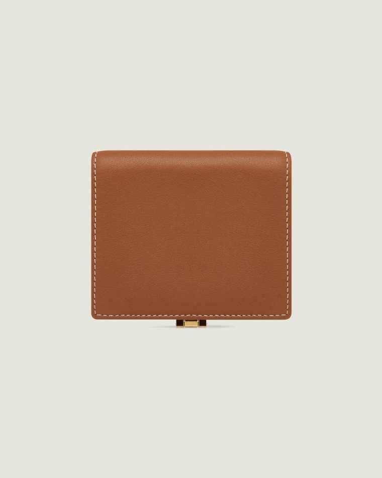 Melville Street Wallet Strathberry Wallets Chestnut With Vanilla Stitch Women - Image 4