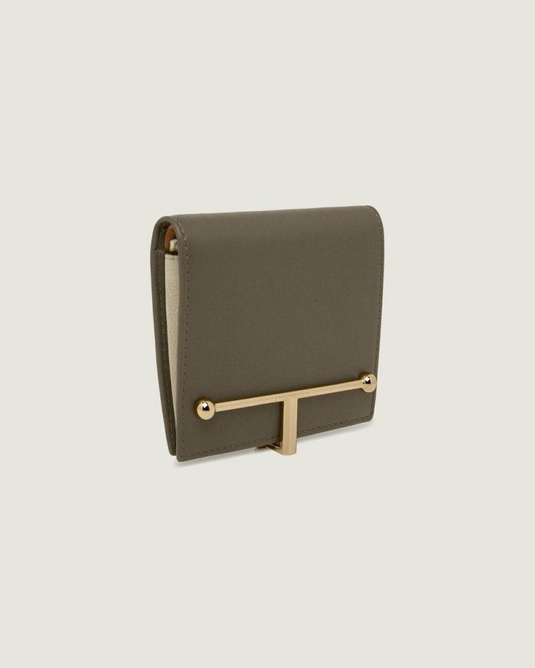 Melville Street Wallet Strathberry Women Khaki/Caramel/Diamond Wallets - Image 3
