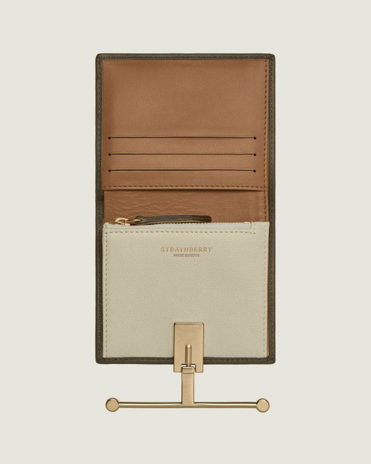 Melville Street Wallet Strathberry Women Khaki/Caramel/Diamond Wallets