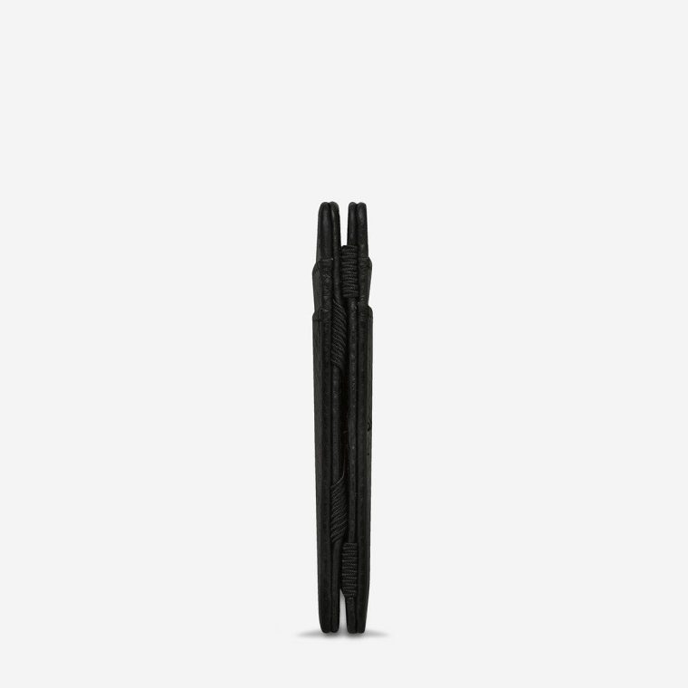 Men Flip Wallet - Black Card Holders Status Anxiety Black - Image 4