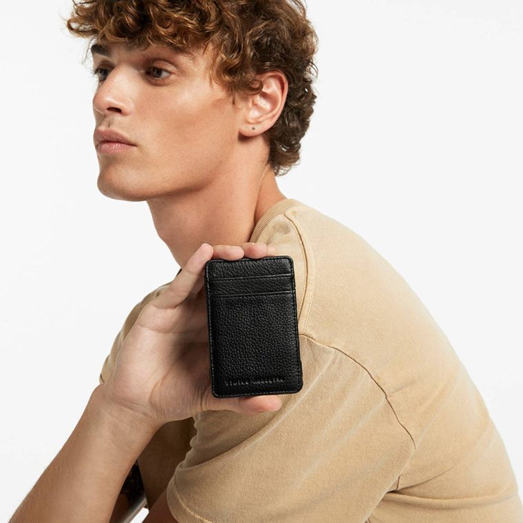 Men Flip Wallet - Black Card Holders Status Anxiety Black - Image 5