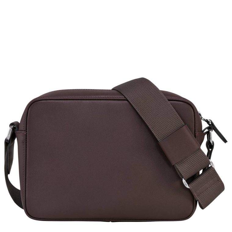 Men Mocha Longchamp Sur Seine Camera Bag Mocha - Leather Leather Bags - Image 4