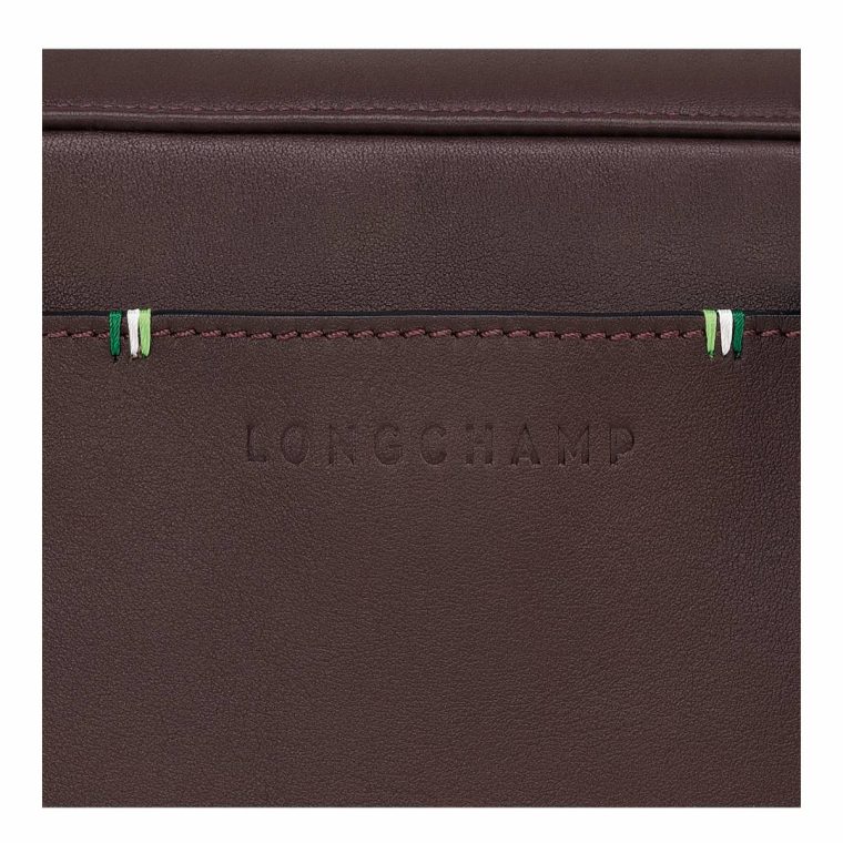 Men Mocha Longchamp Sur Seine Camera Bag Mocha - Leather Leather Bags - Image 5