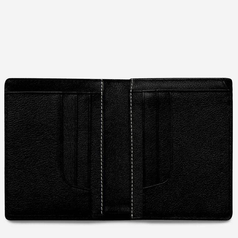 Men Status Anxiety Nathaniel Wallet - Black Bi-Fold Black - Image 3