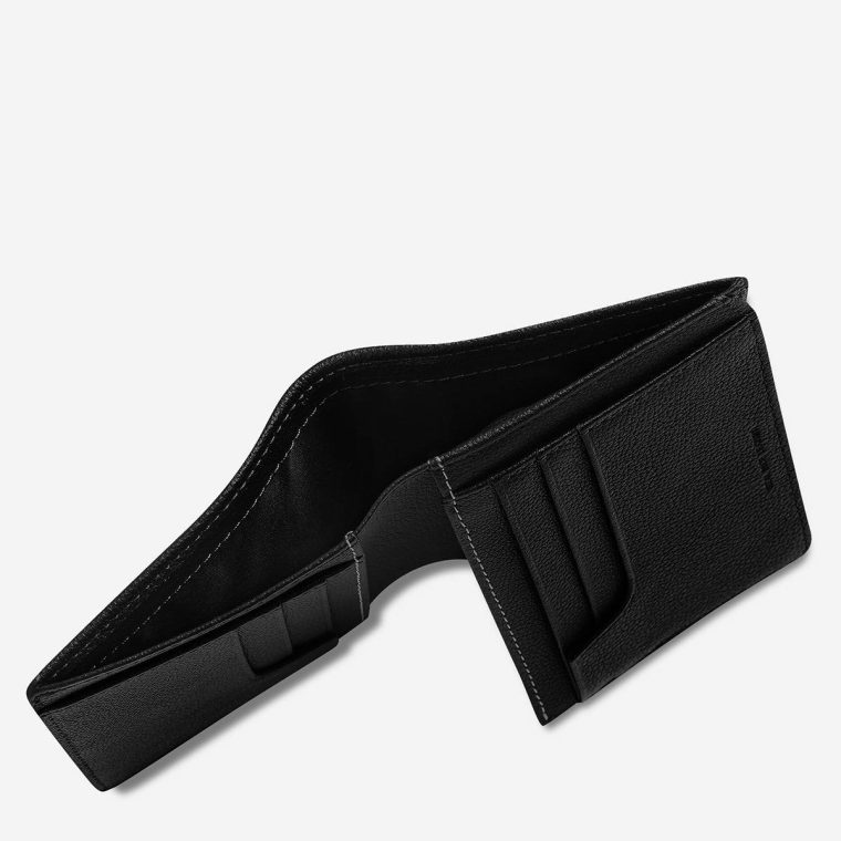 Men Status Anxiety Nathaniel Wallet - Black Bi-Fold Black - Image 5