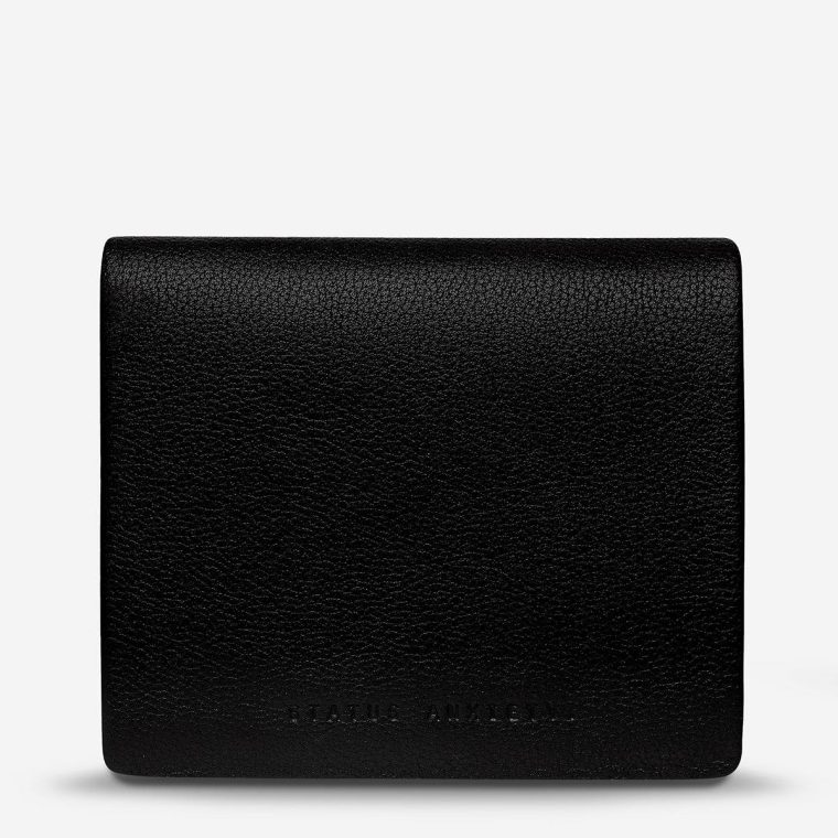 Men Status Anxiety Nathaniel Wallet - Black Bi-Fold Black