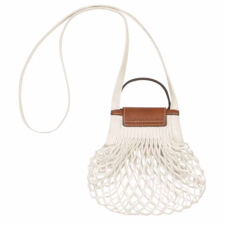 Mini Bags Ecru Longchamp Women Le Pliage Filet Xs Mesh Bag Ecru - Canvas - Image 4