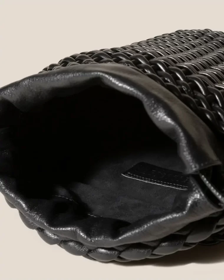 Mini Bags Fiol Tote Leather - Hand-Braided Mini Tote Bag Hereu Black Women - Image 3