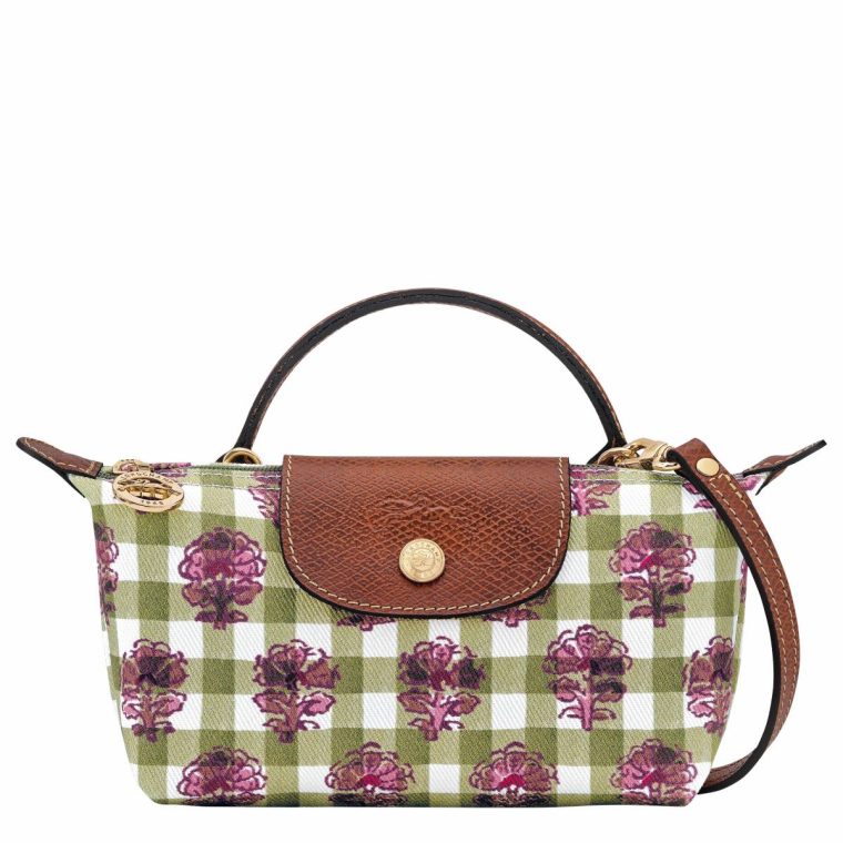 Mini Bags Longchamp Le Pliage Collection Xs Pouch Artichoke - Canvas Women Artichoke