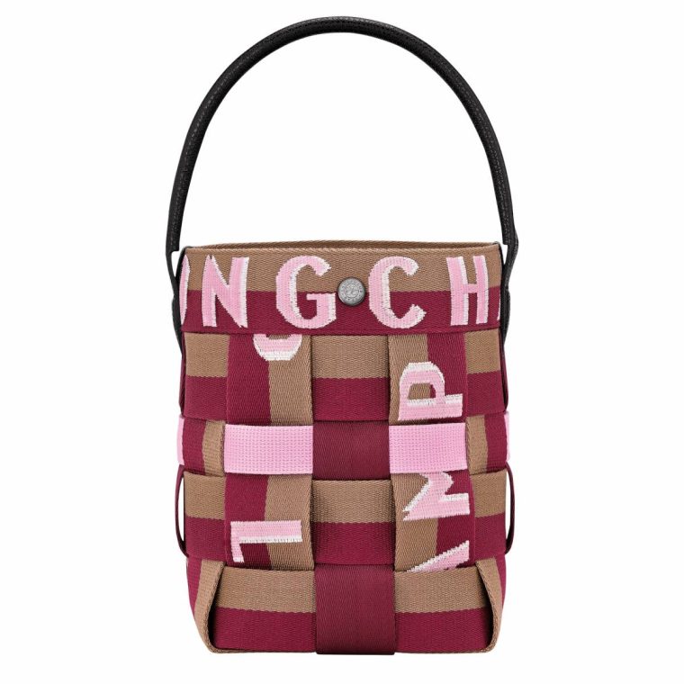 Mini Bags Re-Play Xs Bucket Bag Artichoke/Beetroot - Canvas Longchamp Artichoke/Beetroot Women