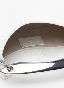 Mini Boomerang Leather White - Silver Boomerang Elleme Women White - Image 4
