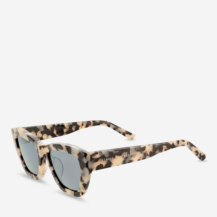 Mirage Sunglasses - White Tort Women White Tort Sunglasses Status Anxiety - Image 2