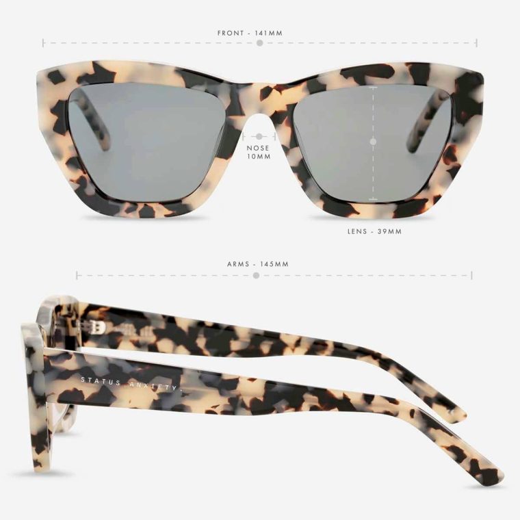 Mirage Sunglasses - White Tort Women White Tort Sunglasses Status Anxiety - Image 5