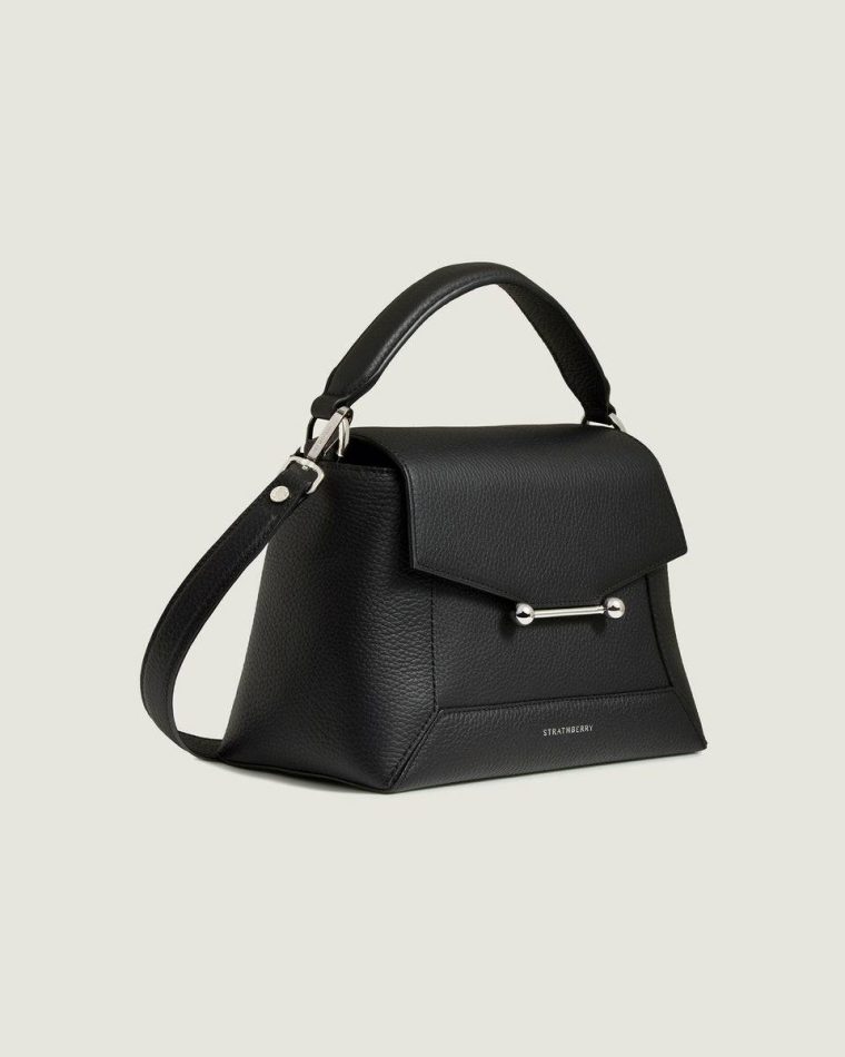 Mosaic Bag Strathberry Totes & Top Handle Bags Black With Silver Hardware Women - Image 2
