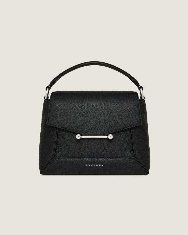 Mosaic Bag Strathberry Totes & Top Handle Bags Black With Silver Hardware Women - Image 3