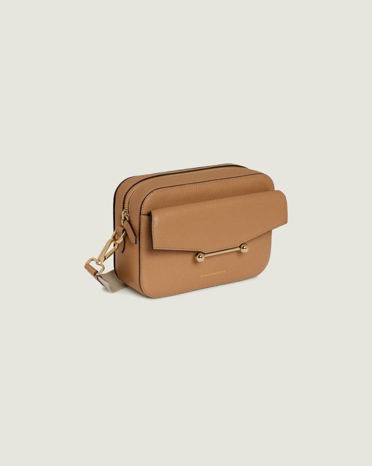 Mosaic Camera Travel Bags Women Strathberry Caramel - Image 2