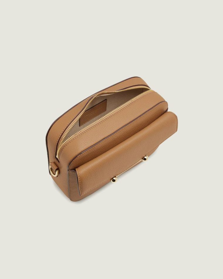 Mosaic Camera Travel Bags Women Strathberry Caramel - Image 5