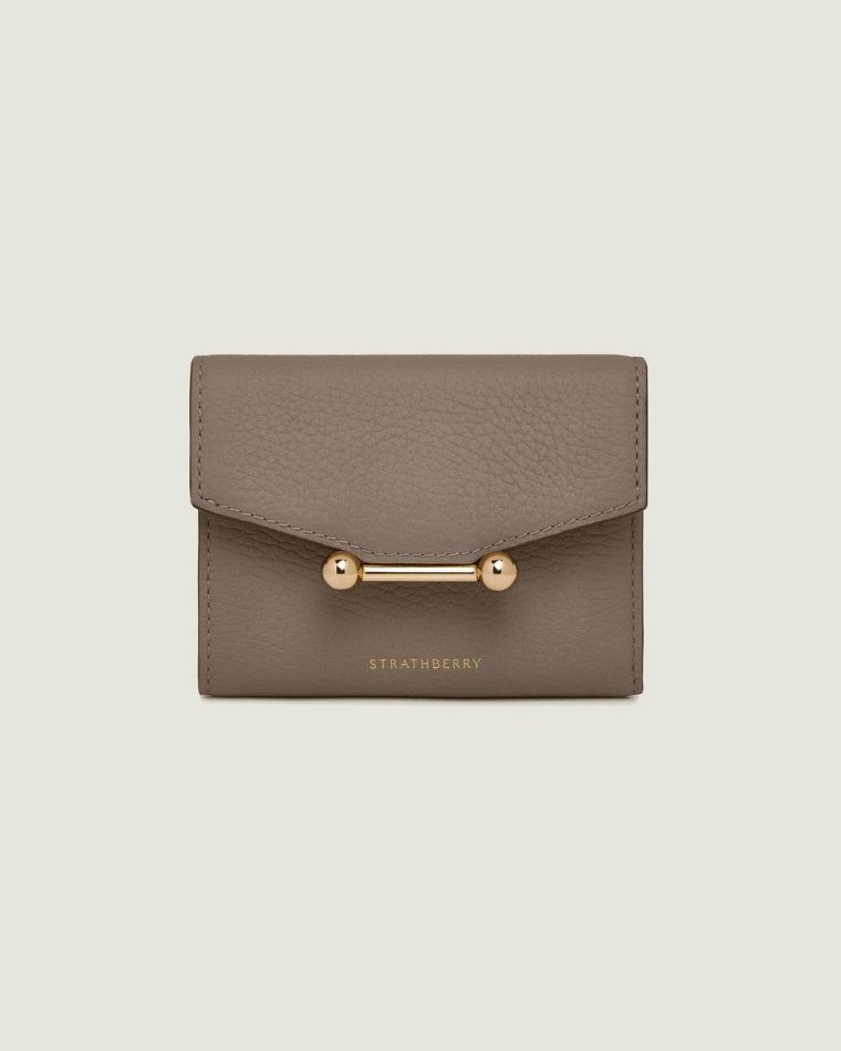 Mosaic Trifold Wallet Strathberry Wallets Taupe Women - Image 3