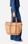 Multi-Pocket Tote Bags Multi-Pocket L Zipped Cabas Tote Shoulder And Cross-Body Carry, Zip Closure Cappuccino Vanessa Bruno Women - Image 3
