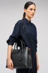 Muse Three Pocket Day Bag Oroton Work Black Womne - Image 4