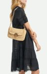 Natural Vanessa Bruno Women Crossbody Bags Raphia Large Moon Bag Made In Madagascar - Image 2
