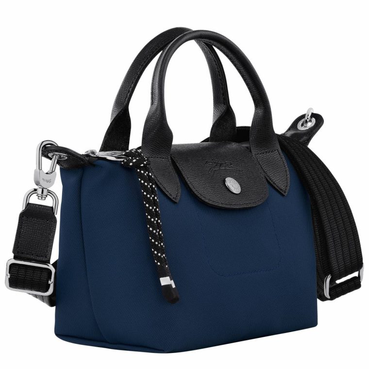 Navy Women Le Pliage Energy Xs Handbag Navy - Recycled Canvas Longchamp Mini Bags - Image 2