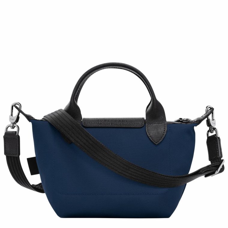 Navy Women Le Pliage Energy Xs Handbag Navy - Recycled Canvas Longchamp Mini Bags - Image 3