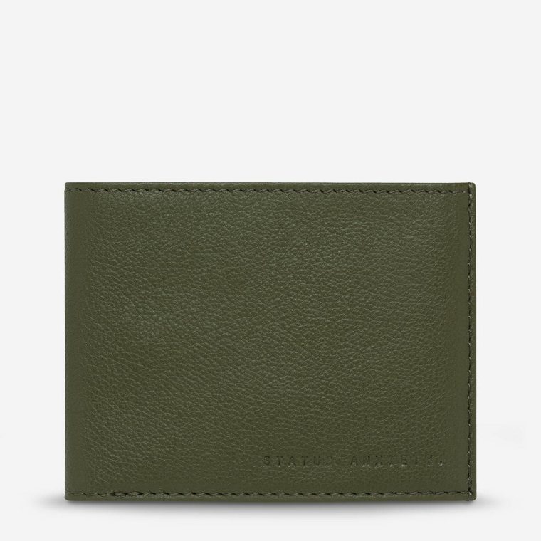 Noah Wallet - Khaki Tri-Fold Men Status Anxiety Khaki