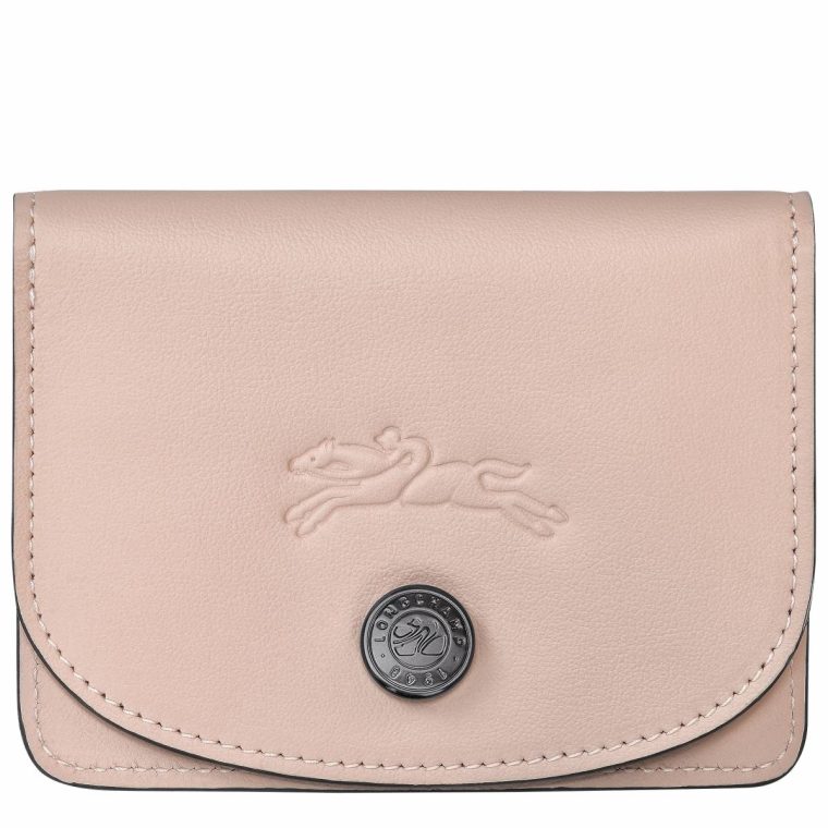 Nude Cardholders & Coin Purses Le Pliage Xtra Card Holder Nude - Leather Women Longchamp