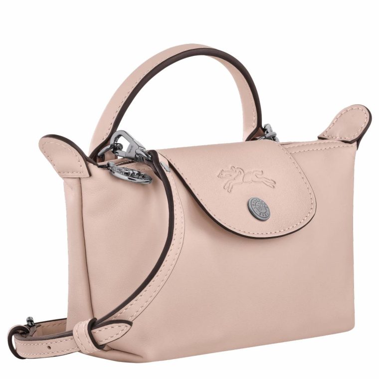 Nude Leather Bags Women Le Pliage Xtra Xs Pouch Nude - Leather Longchamp - Image 3