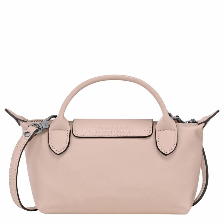 Nude Leather Bags Women Le Pliage Xtra Xs Pouch Nude - Leather Longchamp - Image 4
