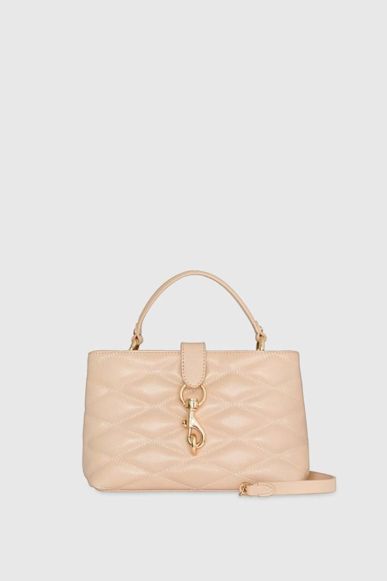 Nude Women Rebecca Minkoff Edie Top Handle Satchel With Diamond Satchel