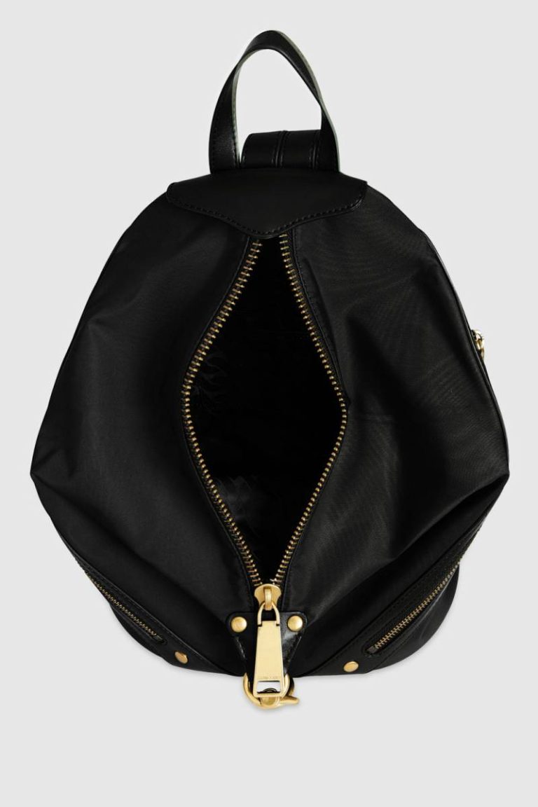 Nylon Medium Zip Julian Backpack Backpack Women Rebecca Minkoff Black - Image 3