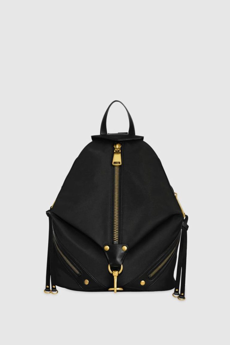 Nylon Medium Zip Julian Backpack Backpack Women Rebecca Minkoff Black