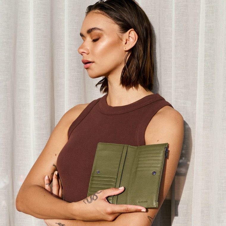 Old Flame Wallet - Khaki Status Anxiety Women Khaki Medium - Image 5