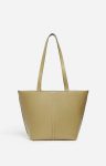 Olive Small Leather Daily Tote 100% Cowhide Leather Women Vanessa Bruno Shoulder Bags
