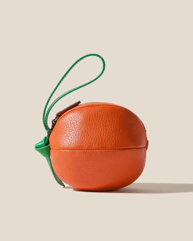 Orange Hereu Taronja Purse - Orange-Shaped Leather Coin Purse Men Small Leather Goods - Image 2