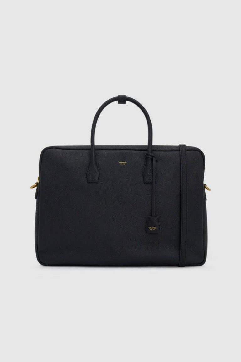 Oroton Black Work Breeze 16'' Laptop Bag Womne