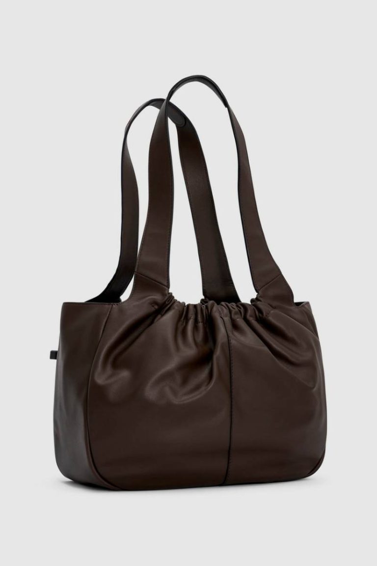 Oroton Womne Dark Chocolate Totes Emilia Soft Tote - Image 5