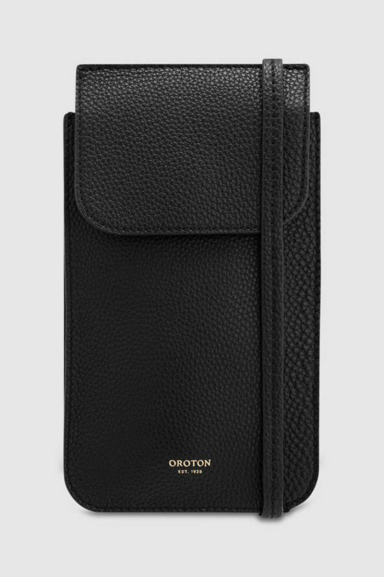 Oroton Womne Margot Phone Crossbody Crossbody Black