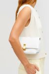 Oroton Womne Paper White Etta Texture Clutch Clutches - Image 4