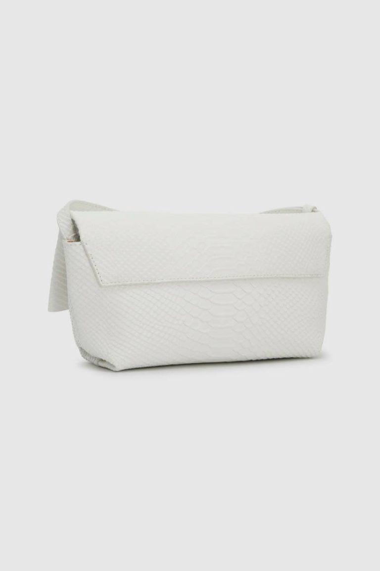 Oroton Womne Paper White Etta Texture Clutch Clutches - Image 5