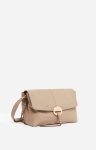 Othilia Leather Flap Bag 100% Lamb Leather Women Greige Vanessa Bruno Crossbody Bags - Image 3