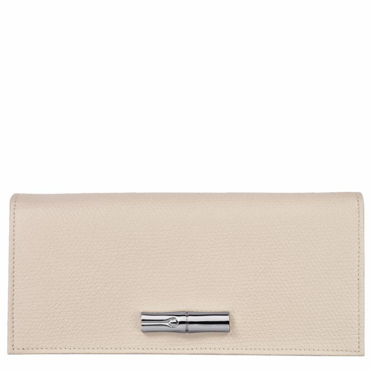 Paper Longchamp Women Leather Wallets Le Roseau Flap Wallet Paper - Leather