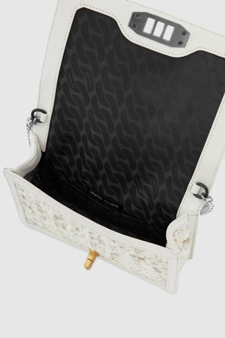 Paper-Tweed Women Rebecca Minkoff Chevron Quilted Small Love Crossbody Crossbody Bag - Image 3