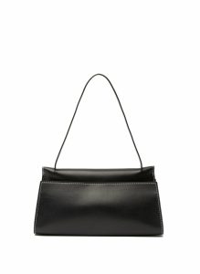 Papillon Black Women Elleme Long Papillon Leather Black/White Stitches