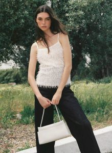 Papillon White Elleme Long Papillon Leather White Women - Image 2