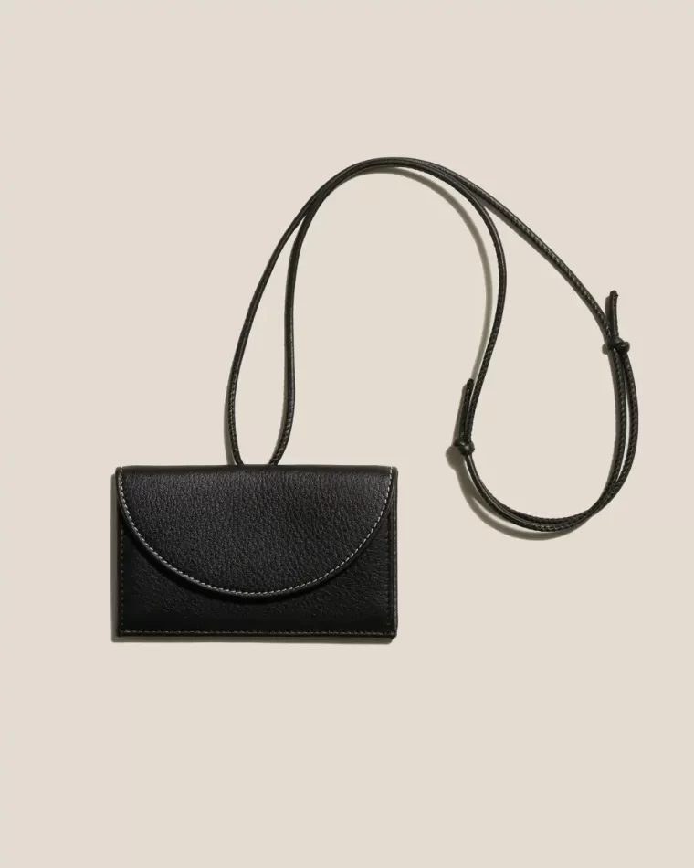 Penjat - Leather Wallet With Strap Men Hereu Black Small Leather Goods - Image 5