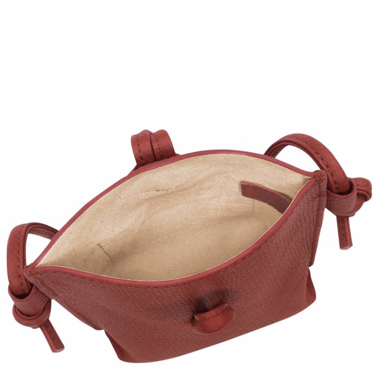 Phone Cases Women Le Roseau Phone Case Chestnut - Leather Chestnut Longchamp - Image 5